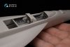 Quinta Studio QD48050 F/A-18F early 3D-Printed & coloured Interior on decal paper (Hasegawa) 1/48